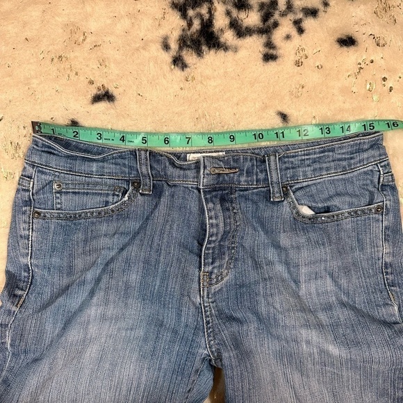 White House Black Market Women’s Vintage Low Rise Embroidered Denim Jean Size 10 - Picture 11 of 13